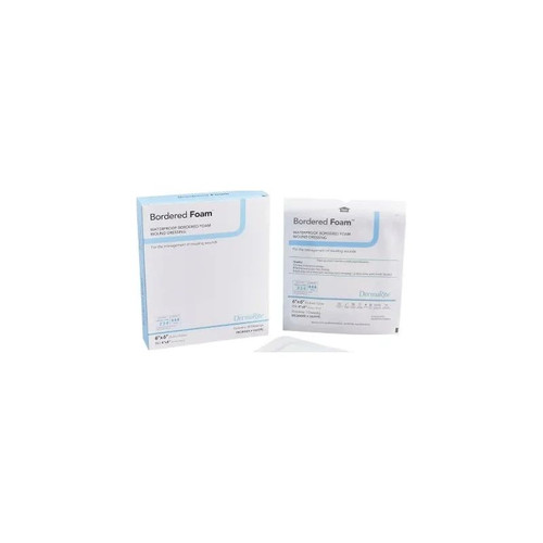 Dermarite - Borderedfoam - 00297E - Foam Dressing 6 X Inch With Border Waterproof Backing Nonacrylic Adhesive Square Sterile - Box/10