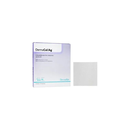 Dermarite - Dermacol/Ag - 00502E - Silver Collagen Dressing 2 X Inch Square Sterile - Each