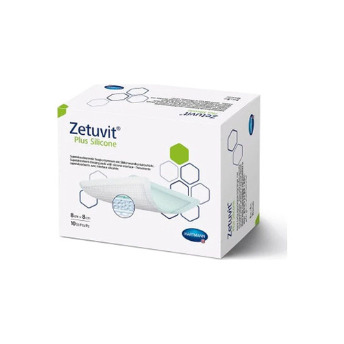 Hartmann - 413811 - Zetuvit Plus Silicone Non - Border Superabsorbent Dressing, 3" X / 8Cm Replaces Ev413114 - Each