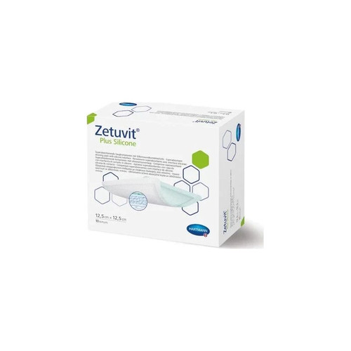 Hartmann - 413812 - Zetuvit Plus Silicone Non - Border Superabsorbent Dressing, 5" X Replaces Ev413115 - Each