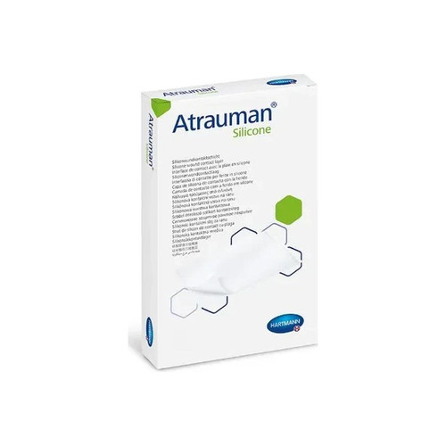 Hartmann - 499568 - Atrauman Non Adherent Wound Contact Layer With Silicone On Both Sides, 2" X 2.8", 5Cm 7Cm. - Each