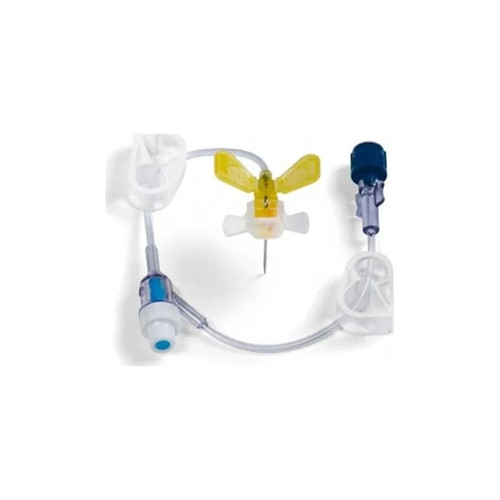 Exel - 37859s - Safety Huber Infusion Set, Tube (Right Angle), 22g Hub - Box/20