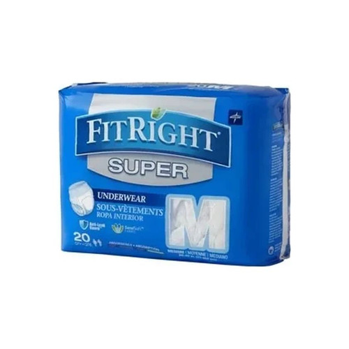 Medline - Fitbasicxlgz - Fitright Basic Brief - Bag/25