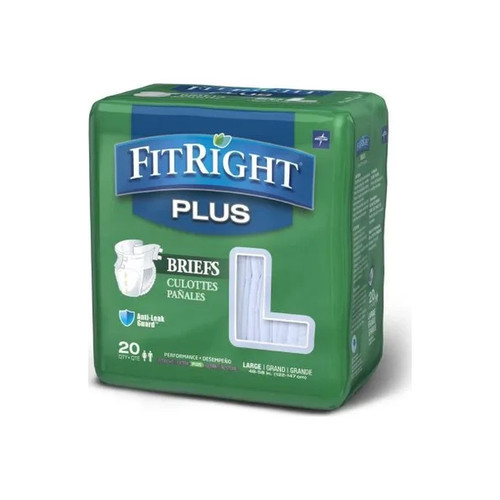 Medline - Fitplusxlgz - Fitright Plus Briefs - Bag/20