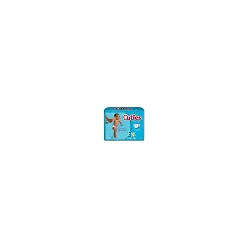 First Quality - Cuties - Cr5001 - Unisex Baby Diaper Size 5 Disposable Heavy Absorbency - Package/27