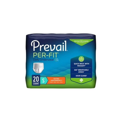 First Quality - Pf-511 - Prevail Per - Fit Underwear Size Small, White - Case/80