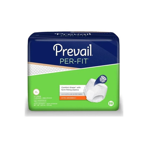 First Quality - Pf-514/1 - Prevail Per - Fit Underwear Size X - Large, White, 58" - 68" - Case/80