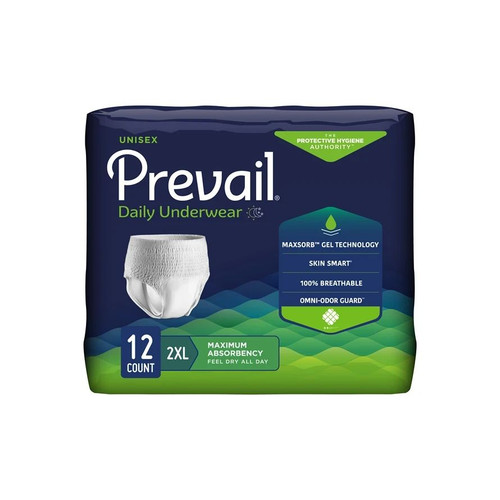 First Quality - Pf-517/1 - Prevail Per - Fit Underwear Size Xxl, White, 68" - 80" - Case/80