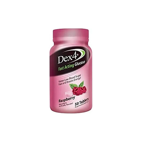 Perrigo - Pd51065 - Glucose Tab Dex4 Raspberry/50 - Bottle/50