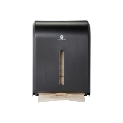Georgia Pacific - Gp Pro - 56650A - Paper Towel Dispenser Black Plastic Manual 400 C - Fold / 600 Multifold 1 Of Bigfold Towels Wall Mount - Each