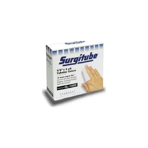Gentell - Surgitube - Gl-252A - Tubular Gauze Bandage 1 - 1/8" X 15 Yds Size 2A, Latex - Free, White, For Infant Legs, Bulky Fingers, Use Without Applicator - Each