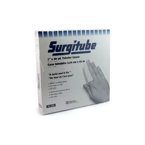 Gentell - Surgitube - Gl-310W - Tubular Gauze Bandage 1 - 1/2" X 10 Yds Size 3, Latex - Free, White, For Hands, Feet, Lower Legs, Shoulders, Use Without Applicator - Each