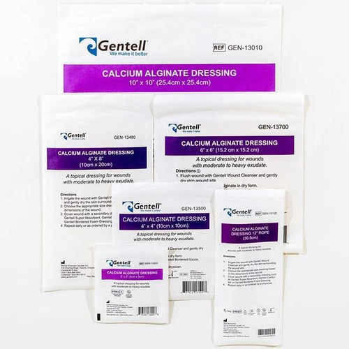 Gentell - Gen-13120 - Calcium Alginate Rope Dressing, 12" - Each