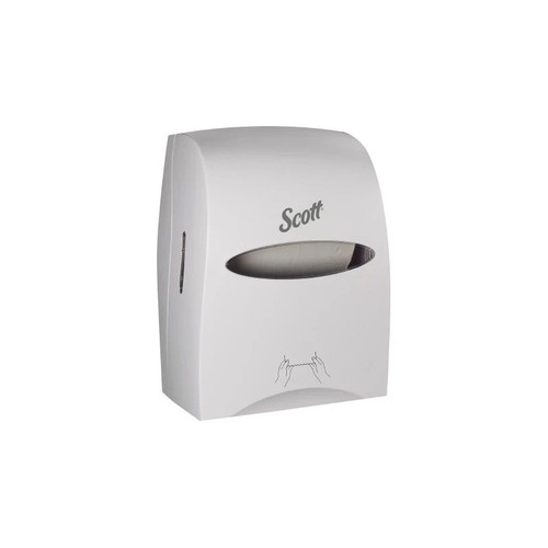 Kimberly Clark - Scott Essential - 46254 - Paper Towel Dispenser White Plastic Manual Pull 1 Roll Wall Mount - Each