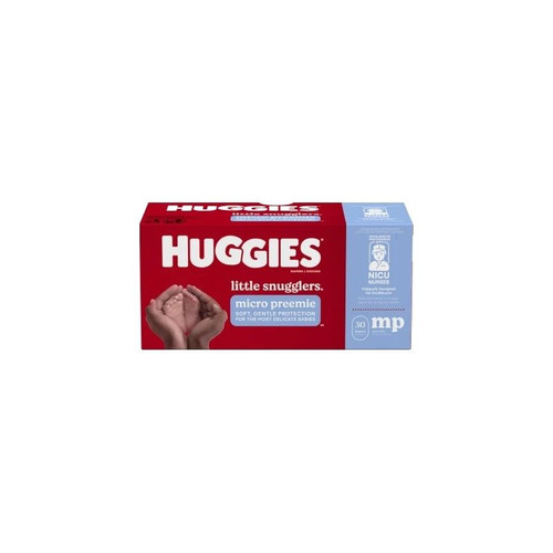 Kimberly Clark - Huggies Little Snugglers - 40581 - Unisex Baby Diaper Micro Preemie Disposable Moderate Absorbency - Case/240