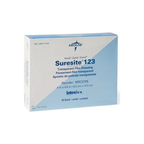 Medline - Msc2705z - Suresite 123 Transparent Film Dressing - Box/50