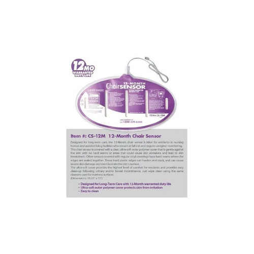 Nurse Assist - Cs-12M - Sensor Pad, Chair, 12 - Month - Each
