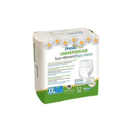 Drylock Technologies - Aub23060 - Presto Supreme Classic Protective Underwear Xx - Large 68" - 80" Maximum Absorbency. - Package/12