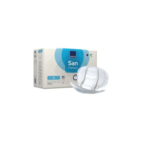 Abena - 1000021308 - San 6, Premium Incontinence Liner, 25" X 12" - Replaces: Rb9378 - Case/102