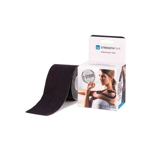Carex Health Brands - Strengthtape - 6305-5un - Kinesiology Tape 5m Uncut Roll, Black - Each