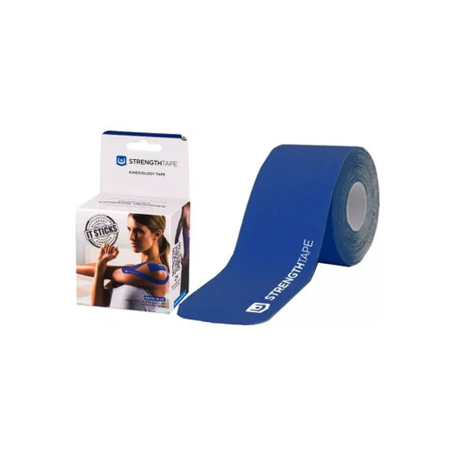 Carex Health Brands - Strengthtape - 6380-510pc - Kinesiology Tape 5m Precut Roll, Royal Blue, 16'4" L X 2" W. - Each
