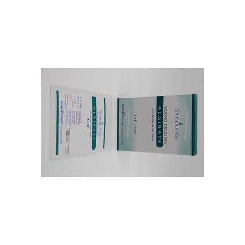 Safe N Simple - Sns51724 - Simpurity Silver Calcium Alginate Dressing 4" X 6" - Box/10