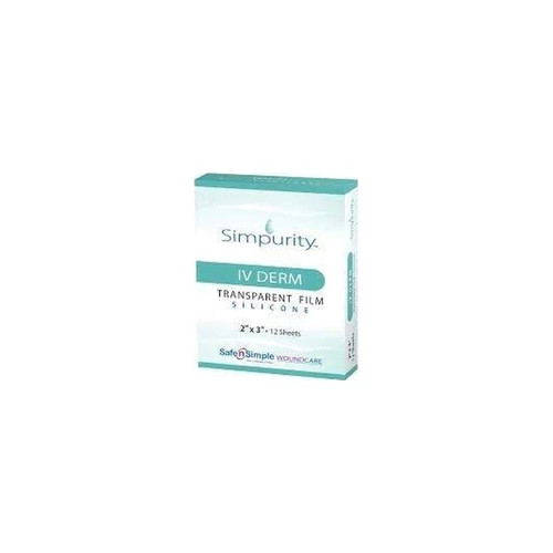 Safe N Simple - Sns52723 - Simpurity Iv Derm Transparent Silicone Film Dressing 2" X 3". - Box/12