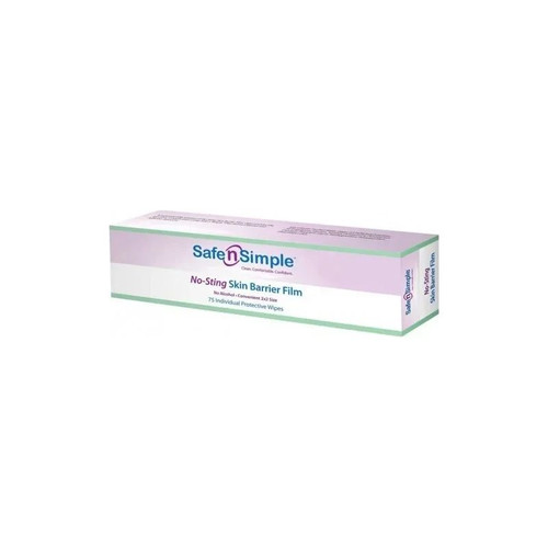 Safe N Simple - N' - Sns80775 - Alcohol Free No Sting Skin Barrier Wipes, Latex - Free. - Box/75