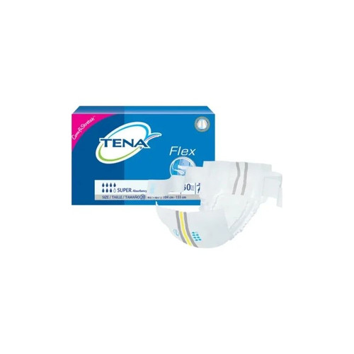 Essity - Tena - 67807 - Proskin Flex Super Belted Incontinence Briefs, Size 20, 41" - 61" Waist - Package/30