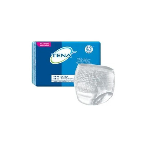 Essity - Tena Proskin Extra Protective - 72116 - Unisex Adult Absorbent Underwear Pull On With Tear Away Seams Small Disposable Moderate Absorbency - Package/16