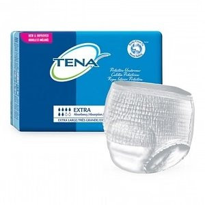 Essity - Tena Proskin Extra Protective - 72425 - Unisex Adult Absorbent Underwear Pull On With Tear Away Seams X - Large Disposable Moderate Absorbency - Package/12