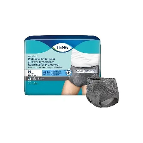 Essity - Tena Proskin Protective - 73520 - Male Adult Absorbent Underwear Pull On With Tear Away Seams Medium Disposable Moderate Absorbency - Package/20