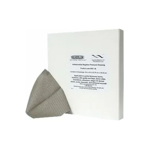 Argentum - Npd-45 - Silverlon Antimicrobial Negative Pressure Dressing 4" X 5" - Box/10