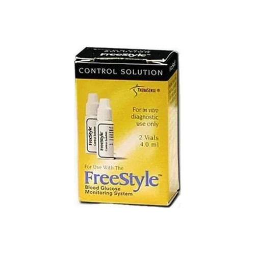 Abbott - Freestyle - 7043201 - Diabetes Care High/Low Flow Control Solution, Red - Each