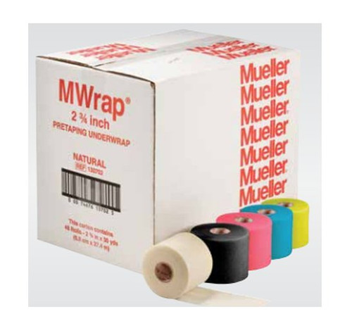 Fabrication Enterprises - Mueller - 70-0054 - Athletic Underwrap Tape Mwrap Natural 2 - 3/4 Inch X 30 Yard Foam Nonsterile - Case/12