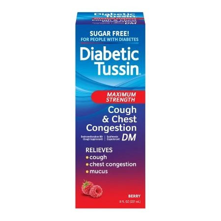 Mckesson - 61787051504 - Diabetic Tussin Dm, Liq Cough/Chest Max Strnth Berry 4oz - Each