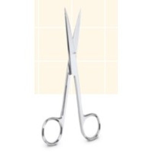 Medical Action Industries - One Time - 56247 - Suture Scissors Littauer 4 - 1/2 Inch Length Floor Grade Nickel Plated Steel Sterile Finger Ring Handle Straight Blunt Tip / - Box/20