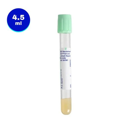 Bd Becton Dickinson - Vacutainer Pst - 367963 - Tube, Bld Col Lihep/Sep Grn 4.5Ml Plas - Case/1000