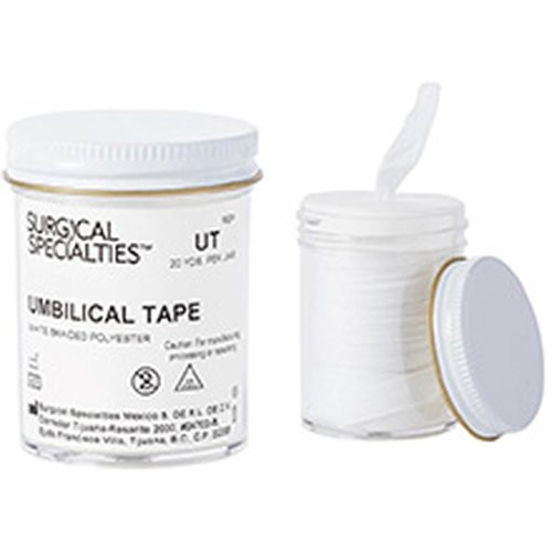 Surgical Specialties - Look - Ut76 - Umbilical Tape White Polyester Nonsterile 1/4 Inch X 20 Yard - Case/12