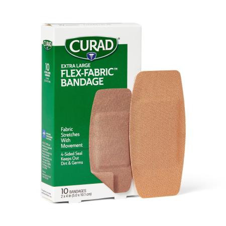 Medline - Cur00727Rbv1H - Xl Fabric, Curad, 10Ct, 2"X4" - Each