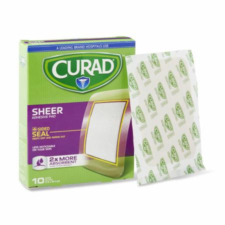 Medline - Cur01726Rb - Bandage,Sheer,Curad,Adhesive,3"X4" - Each