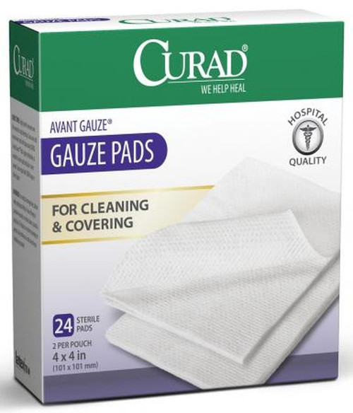 Medline - Cur26444 - Gauze,Pad,Curad,Avant,4"X4",4Ply - Box/24