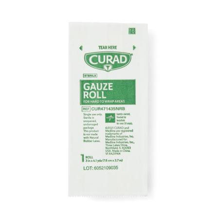 Medline - Cur471435Nrbh - Curad,Rolled Gauze,First Aid,3" - Carton/5