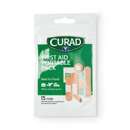 Medline - Curfak01 - First Aid Kit, Curad, Bag, 15 Ct - Carton/15