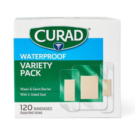 Medline - Curvpack8 - Curad, Waterproof Assorted Pack - Carton/120