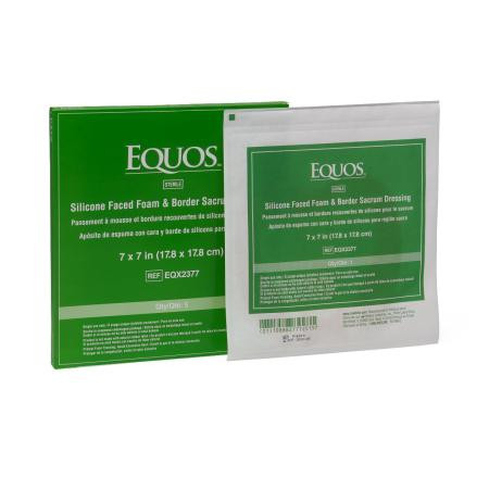 Medline - Eqx2377h - Dressing, Foam, Silicone, Sacrum 7"x7" - Each