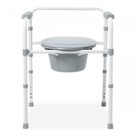 Medline - G1-200lx1 - Commode,3-In-1,Steel,Elongated - Each