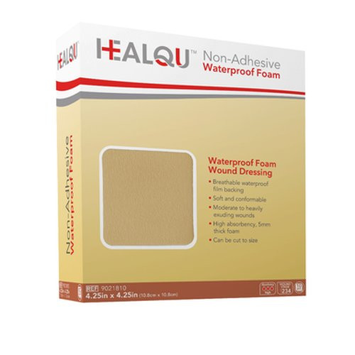 Molnlycke Health Care - Hudrhud59U - Healqu 9021810 Nonadhesive Waterproof Foam Dressing 425 In X - Cs//10