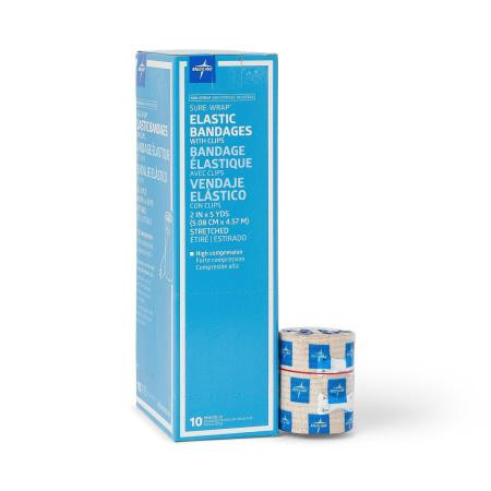 Medline - Mds055002 - Bandage,Elastic,Sure-Wrap,2x5yd,Clips - Each