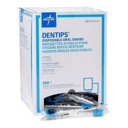 Medline - Mds096202z - Swab,Oral,Dentips,Untreat,Indv Wrp,Blue - Each